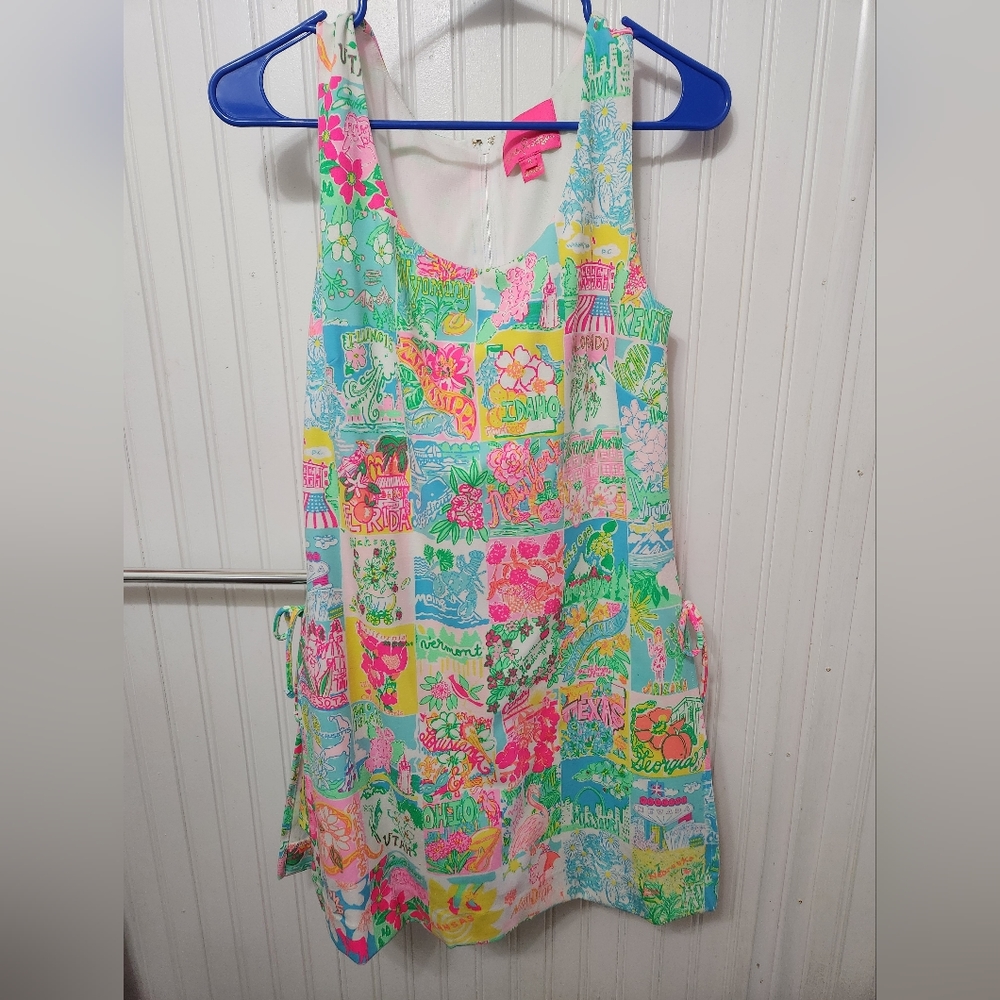 MOVING SALE MUST GO Lilly Pulitzer "States Of Mind" Romper